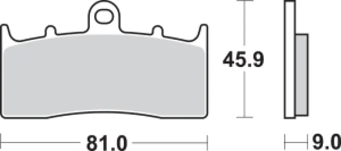 SBS - BRAKE PAD SINT FR - 17220708