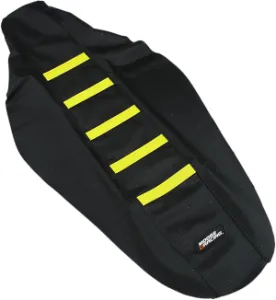 MOOSE OFFROAD HARD-PARTS - SEAT COVER RIBBED SUZ YEL - 08212870