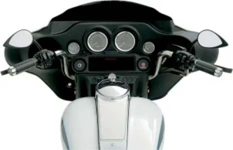 DRAG SPECIALTIES - MIRROR T-DROP BLK L. STM - 06400389