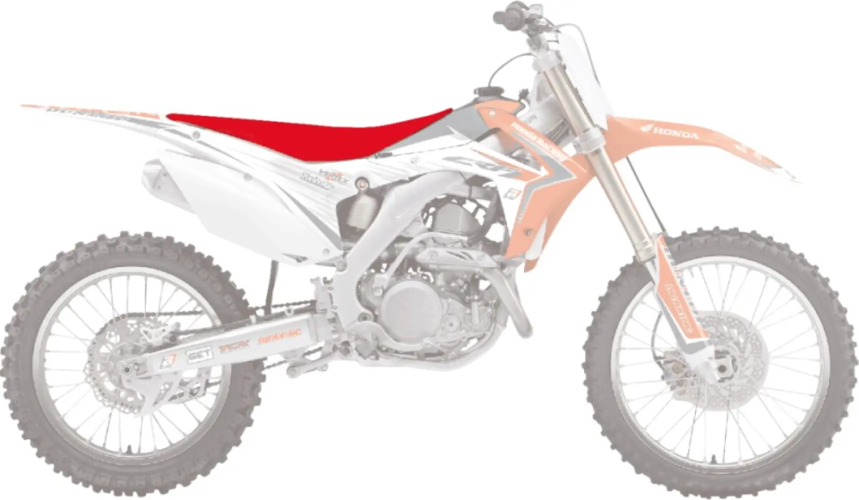 BLACKBIRD RACING - SEATCOVER PYR CRF RD - 08212399