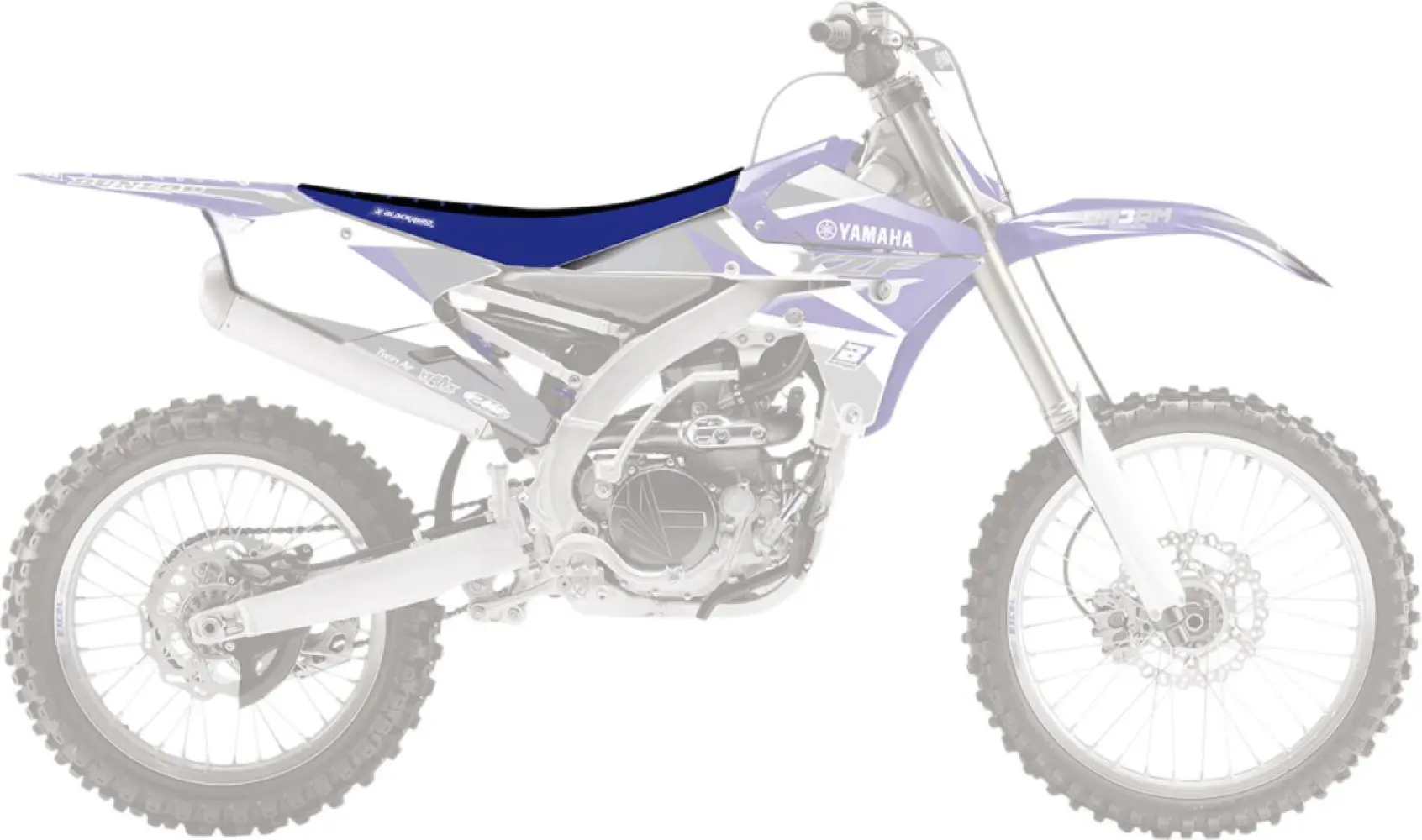 BLACKBIRD RACING - SEATCOVER DG3 YZF BK/BL - 08212506