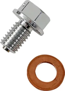 MOOSE OFFROAD HARD-PARTS - DRAIN PLUG MAGNETIC SLVR - 09200193