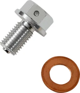 MOOSE OFFROAD HARD-PARTS - DRAIN PLUG MAGNETIC SLVR - 09200192