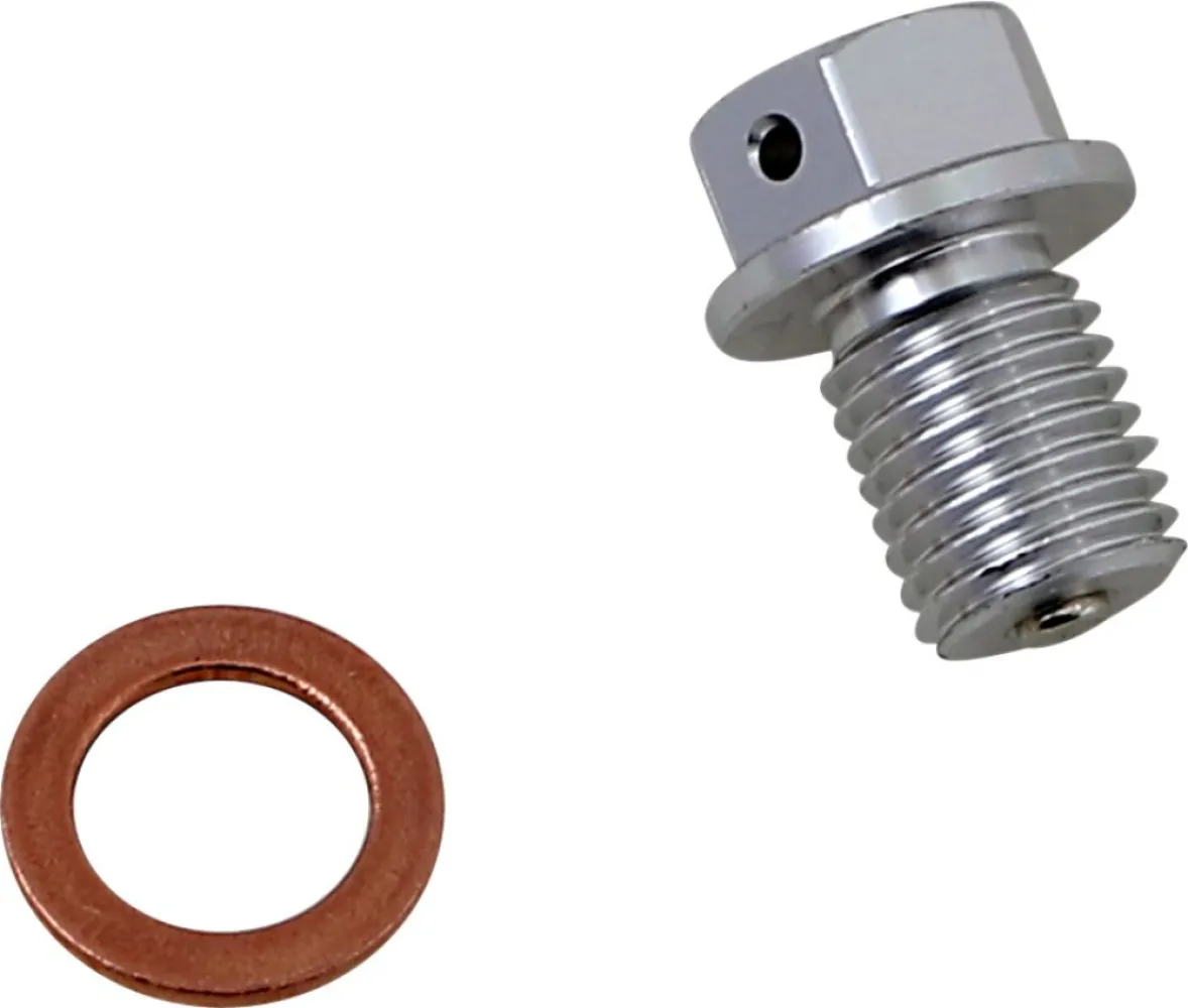 MOOSE OFFROAD HARD-PARTS - DRAIN PLUG MAGNETIC SLVR - 09200196