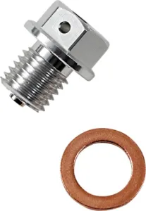 MOOSE OFFROAD HARD-PARTS - DRAIN PLUG MAGNETIC SLVR - 09200197