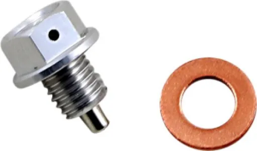 MOOSE OFFROAD HARD-PARTS - DRAIN PLUG MAGNETIC SLVR - 09200198