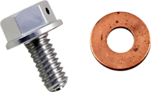 MOOSE OFFROAD HARD-PARTS - DRAIN PLUG MAGNETIC SLVR - 09200199