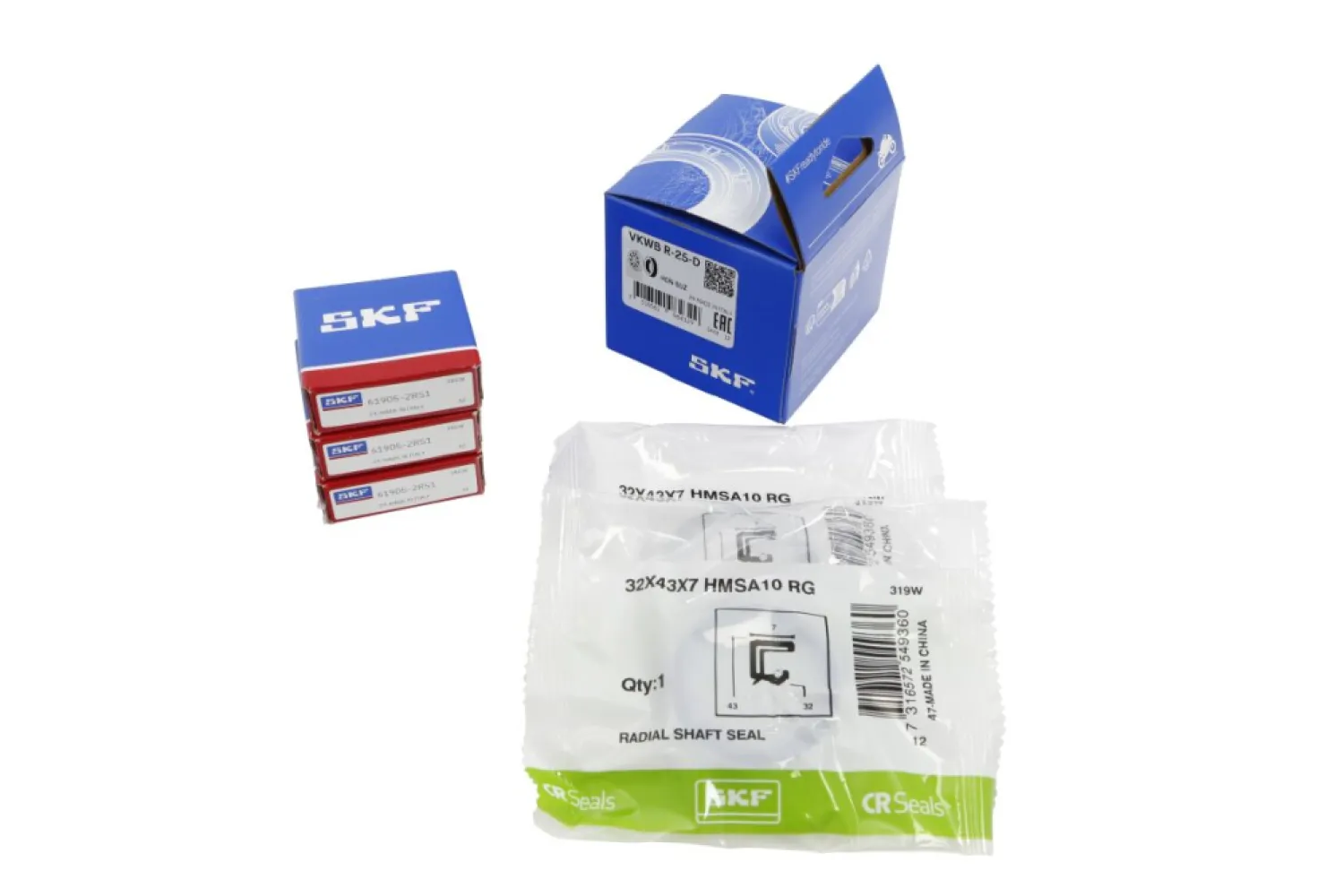 SKF - WHEEL BRG KT OE +SEALS RR - 02220716