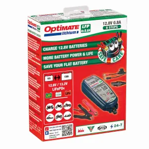 TECMATE - CHARGER OPT LITHIUM 0.8A - 38070286