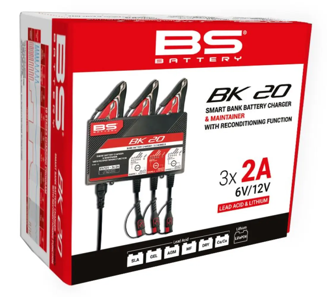 BS BATTERY - CHARGER BK20 12V 3X2A - 38070588