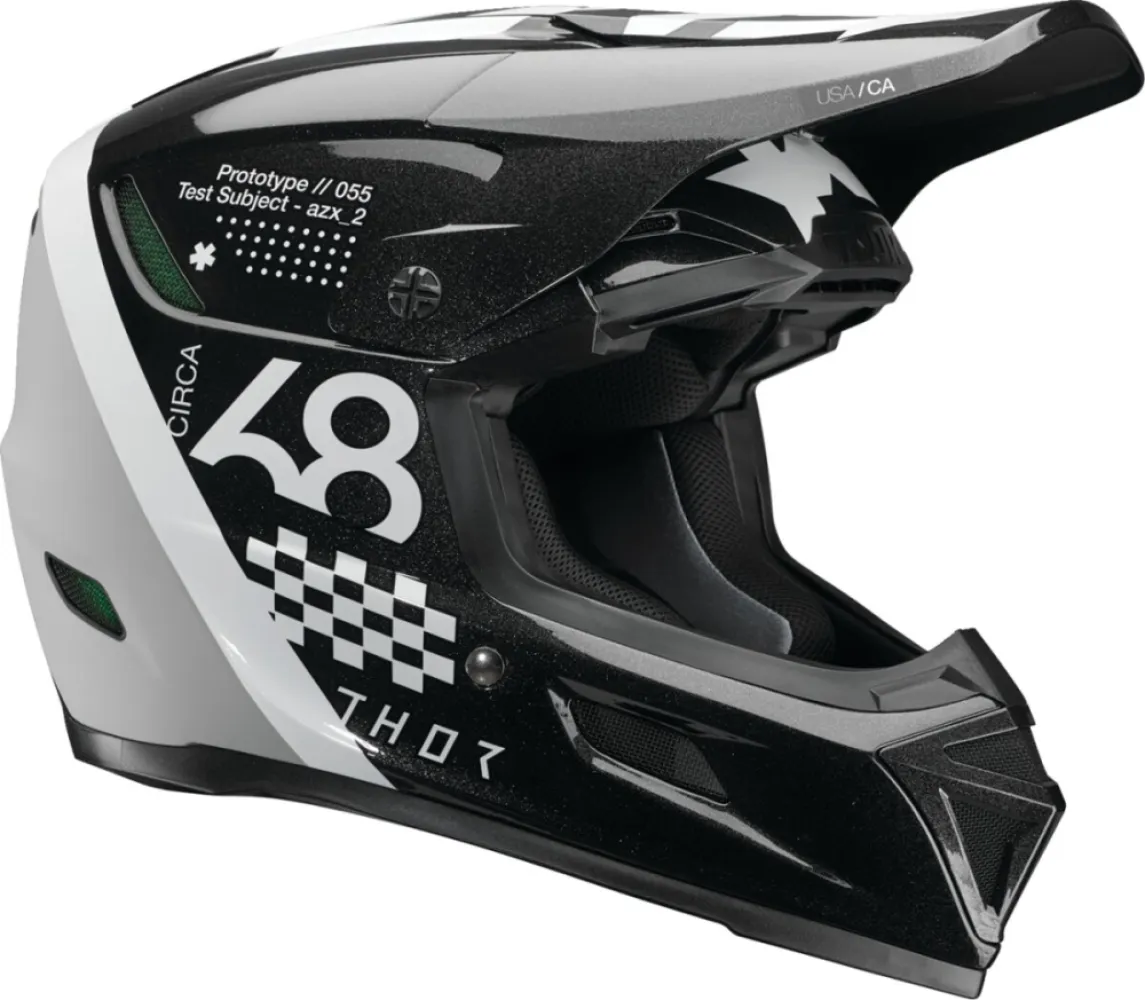THOR - HELMET REFLEX SPORT RIOT BK/WH - 01108775