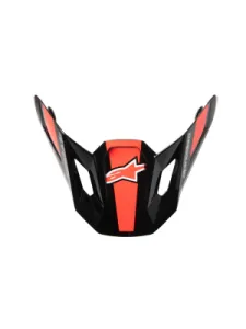 ALPINESTARS(MX) - VISOR SM7 RISE BLK/RD/SILV  - 01321885
