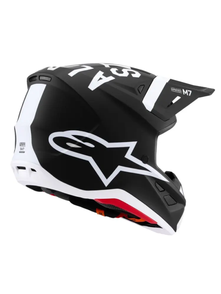 ALPINESTARS(MX) - HELMET SM7 DASHER BLK/WHT L - 01109102