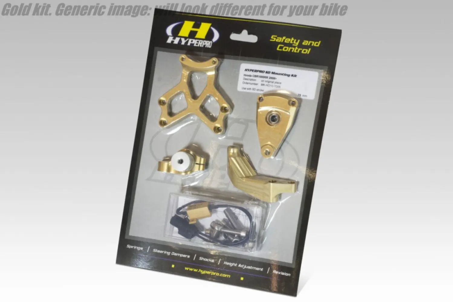 HYPERPRO - SD MOUNT. KIT GOLD BMW R12 NIN - 04140788