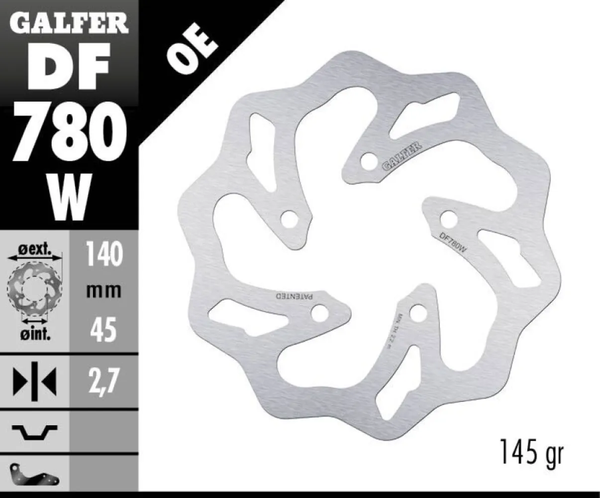 GALFER - BRAKE DISC FIXED WAVE - 17111761