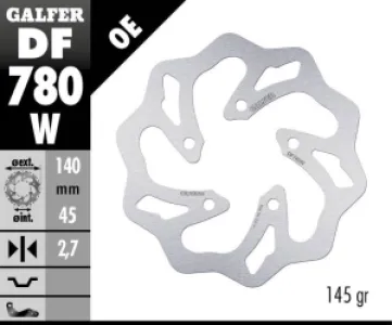 GALFER - BRAKE DISC FIXED WAVE - 17111761