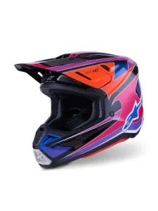 ALPINESTARS(MX) - HELMET SM7 FUSE BLU/PU/PINK M - 01109095