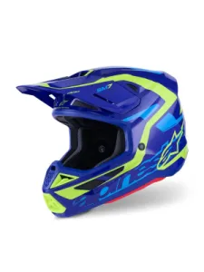 ALPINESTARS(MX) - HELMET SM7 DEED BLUE/YEL M - 01109119