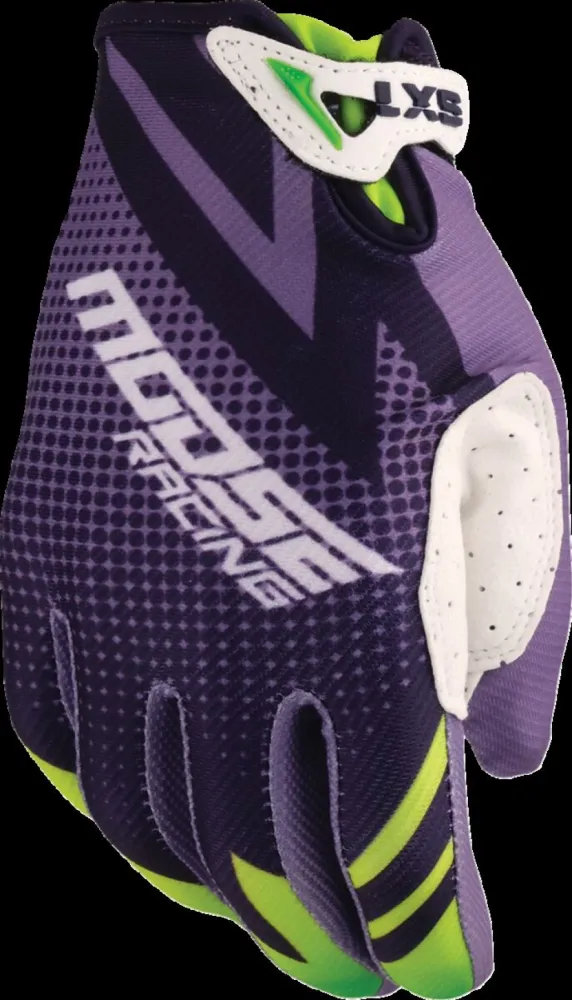 MOOSE OFFROAD SOFT-GOODS - GLOVE YOUTH SX1 PURPLE/GREEN M - 33321894