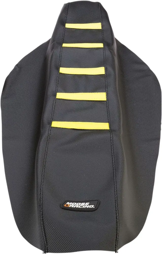 MOOSE OFFROAD HARD-PARTS - SEAT COVER RIBBED SUZ YEL - 08211808