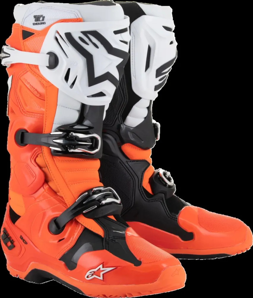 ALPINESTARS(MX) - BOOT TECH 10 ENDURO ORANGE FLU - 34103243