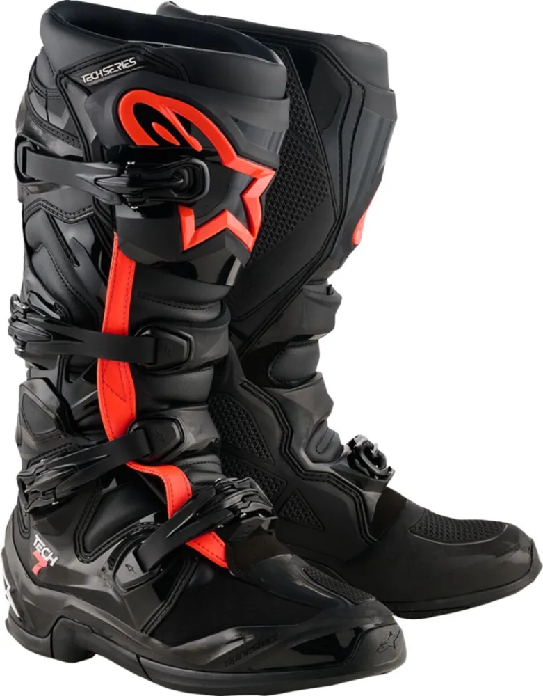 ALPINESTARS(MX) - BOOT TECH 7 BLACK/RED FLUO 12 - 34103293