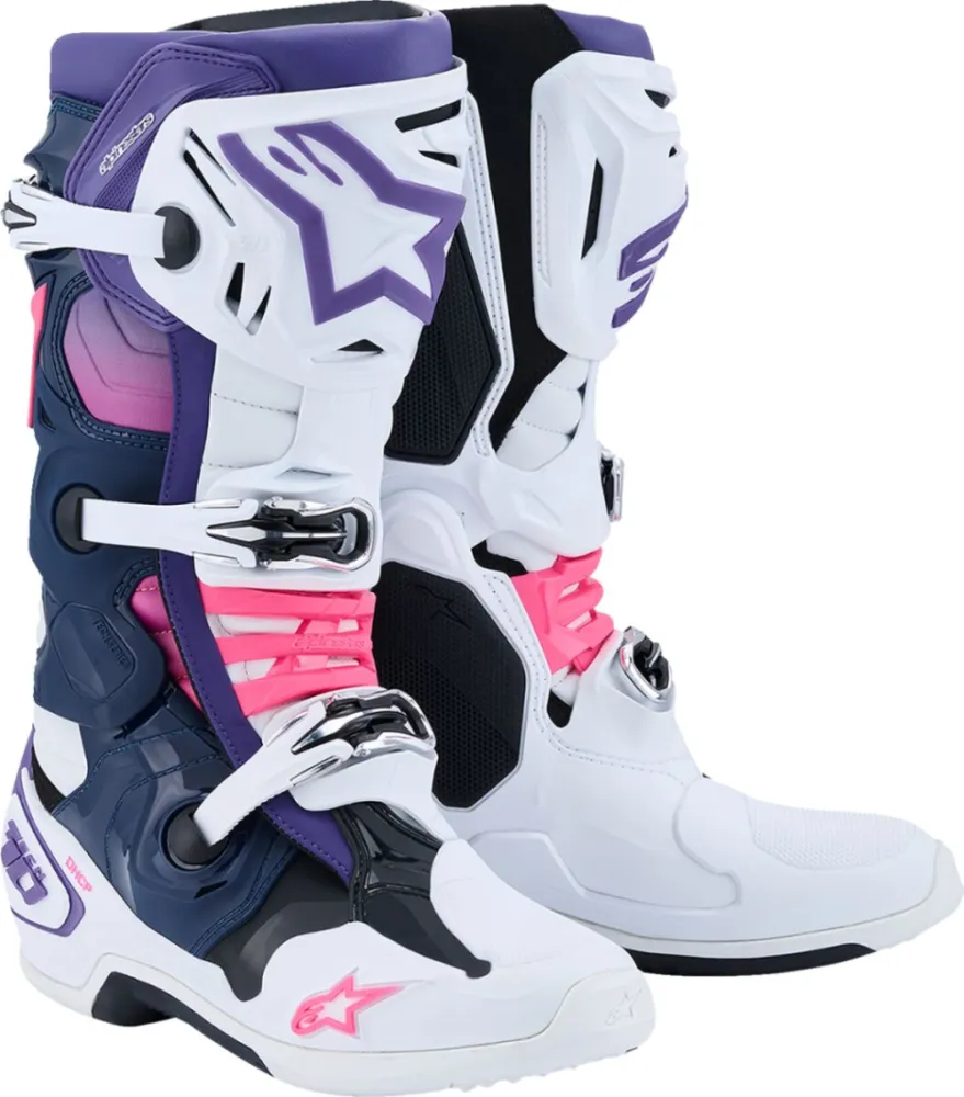 ALPINESTARS(MX) - BOOT TECH 10 WHT/VLT/NVY/PINK  - 34103371