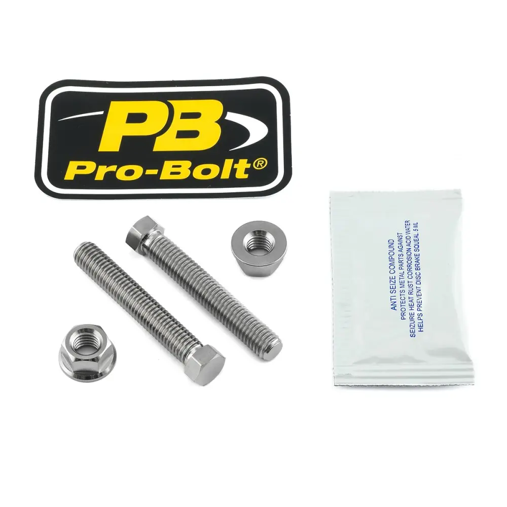 PRO BOLT - BOLT SET AXLE ADJ M8X1.25 TIT - 12311517