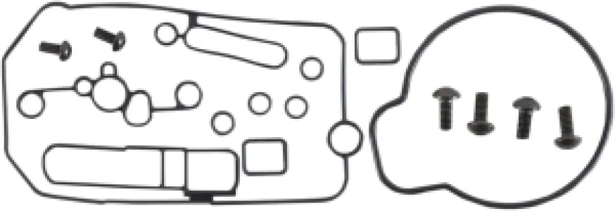 MOOSE OFFROAD HARD-PARTS - GASKET KIT CARB MID BODY - 09351012