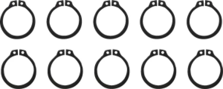 MOOSE OFFROAD HARD-PARTS - WASHER SNAP RING SC 10PK - 09351211
