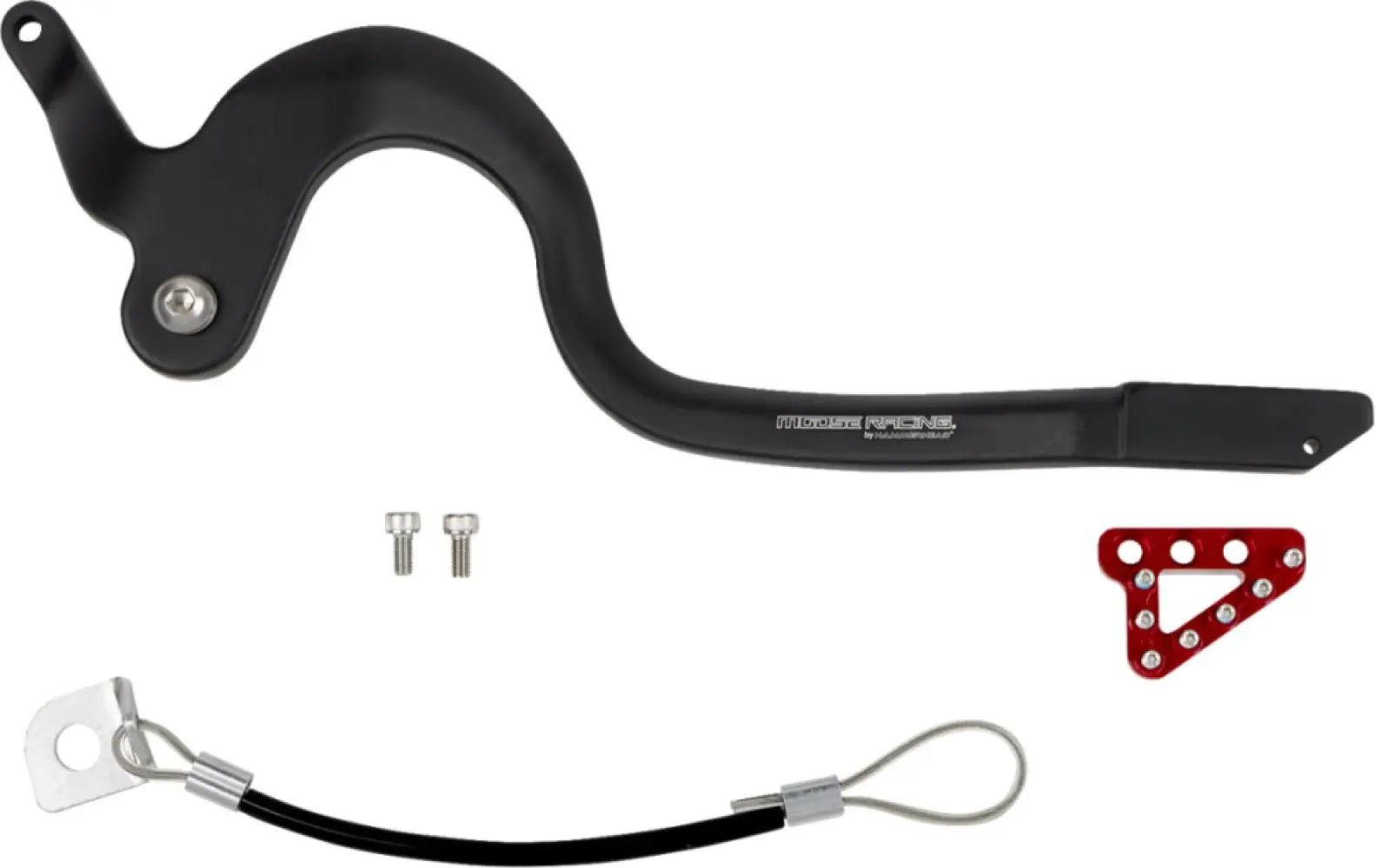 MOOSE OFFROAD HARD-PARTS - FORGED BRAKE PEDAL RED - 16100721