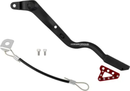 MOOSE OFFROAD HARD-PARTS - FORGED BRAKE PEDAL RED - 16100722
