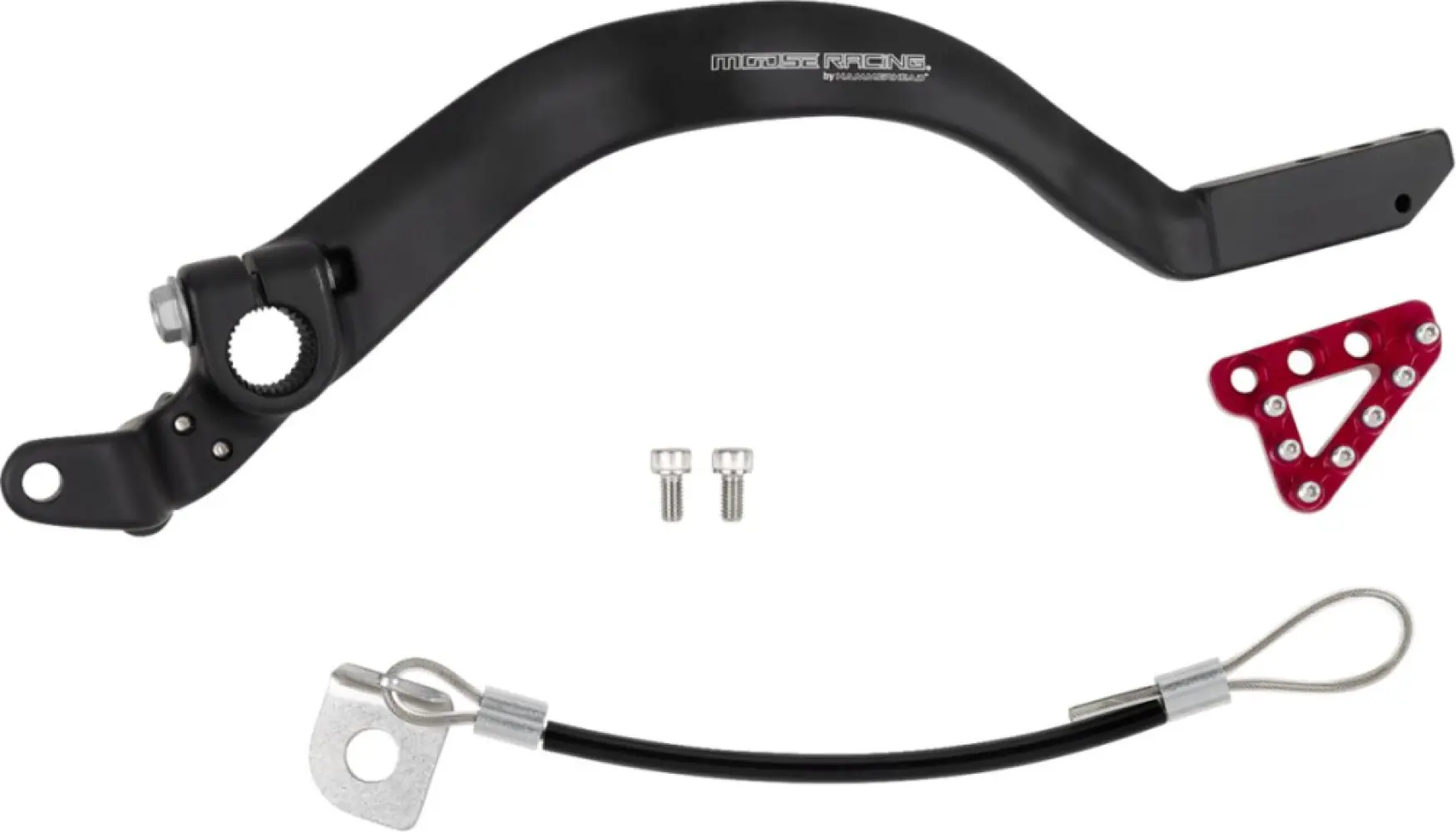 MOOSE OFFROAD HARD-PARTS - FORGED BRAKE PEDAL RED - 16100724