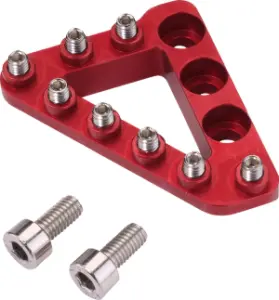 MOOSE OFFROAD HARD-PARTS - LARGE ALUM REAR BRAKE TIP RED - 16100733