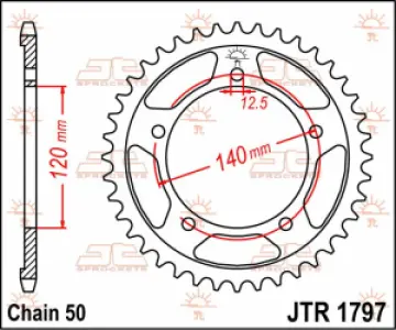 JT SPROCKETS - SPROCKET REAR 41T 530 - 12100415