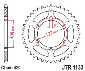 JT SPROCKETS - SPROCKET REAR 59T 420 - 12102672