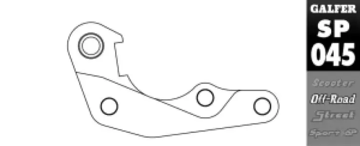 GALFER - BRAKE CALIPER ADAPTOR - 17040599