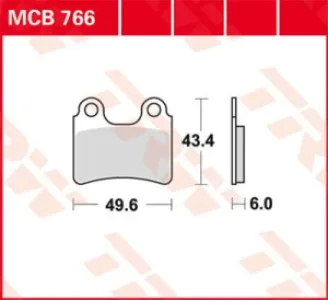 TRW - BRAKE PAD TRW MCB766 - 17200187