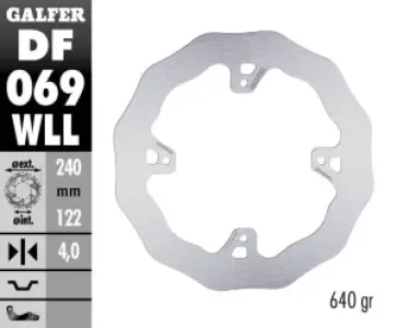 GALFER - BRAKE DISC FIXED WAVE SOLID - 17111713