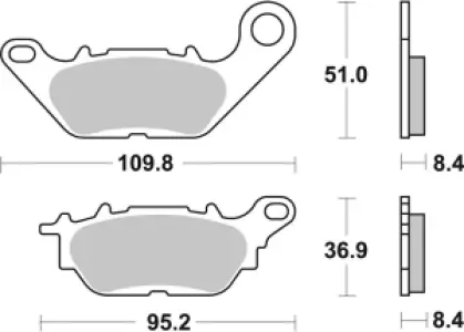 SBS - BRAKE PAD CAR/CER - 17201008
