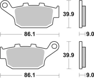 SBS - BRAKE PAD CAR/CER - 17201039