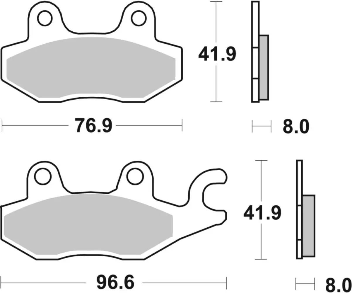 SBS - BRAKE PAD CAR/CER SCOOT - 17201060