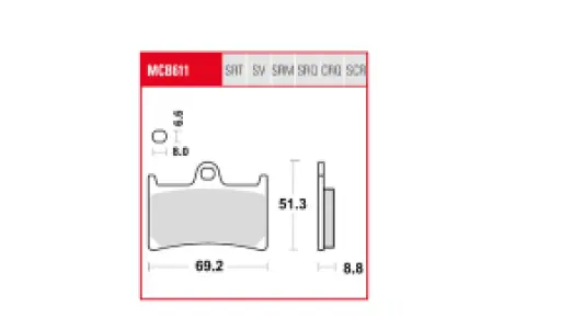 TRW - BRAKE PAD TRW - 17213178