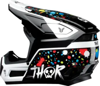 THOR - HELMET FLEET YTH SPLAT BLACK S - 01111765