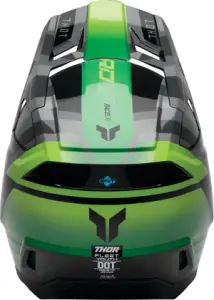 THOR - HELMET FLEET YTH CAMBER BK/GN  - 01111768