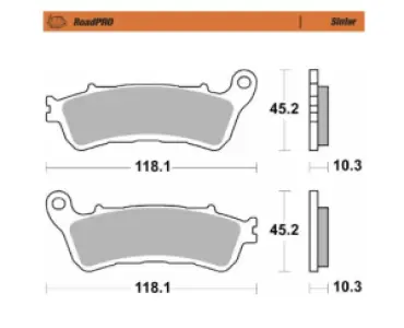 MOTO-MASTER - BRAKE PAD SINTER REAR - 17213673