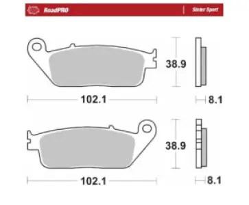 MOTO-MASTER - BRAKE PAD SINTER SPORT REAR - 17213674