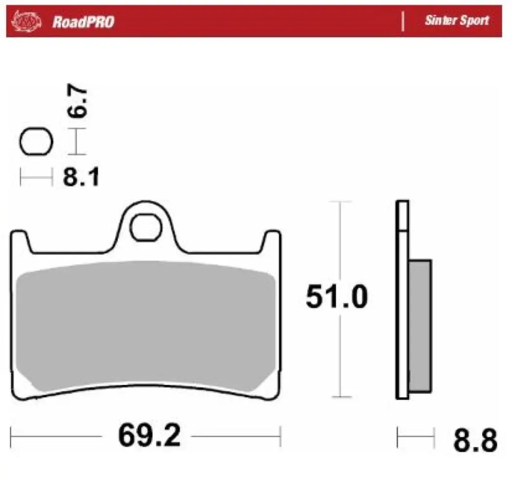MOTO-MASTER - BRAKE PAD SINTER SPORT REAR - 17213676