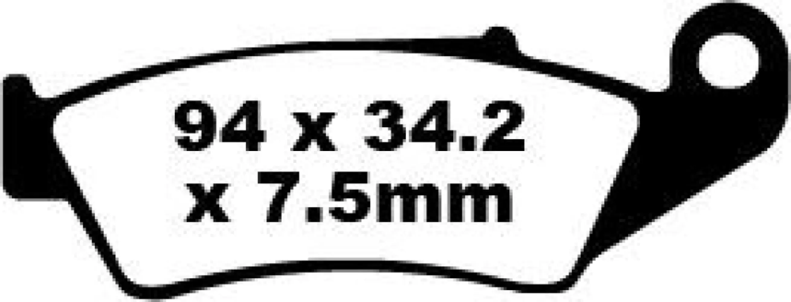 EBC - BRAKE PAD CARBON TT DIRT - 17220262