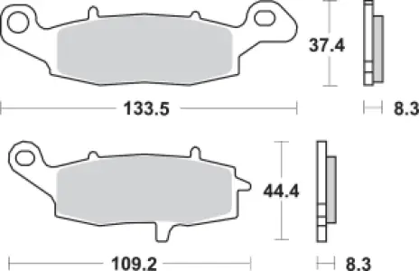 SBS - BRAKE PAD SINT FR - 17220706